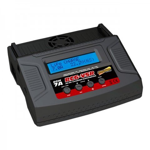 Overlander RC6-VSR 80w 7A Output AC/DC LiPo, Li-Ion, LiFe, NiMh, and PB Charger - OL-3129