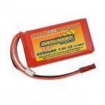 Overlander Extreme 450mAh 2S 7.4v 40C LiPo Upgrade Battery for the Blade 130X - OL-2506