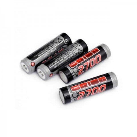 Team Orion Rechargeable AA 1.2v 2700mAh NiMh Battery (Pack of 4 Batteries) - ORI13502