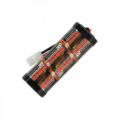 Overlander 3300mah 7.2v NiMh Battery Pack SubC for RC Car, Boat, Bike Battery with Tamiya Plug - OL-2588