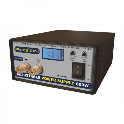 Fusion 600W Adjustable 40A AC Power Supply Unit - PS600ADJ