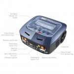 Sky RC D100 V2 AC/DC Dual Balance Charger/Discharger for LiPo, LiFe, LiHV and NiMh Batteries - SK-100131