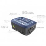 Sky RC D100 V2 AC/DC Dual Balance Charger/Discharger for LiPo, LiFe, LiHV and NiMh Batteries - SK-100131