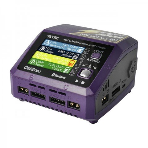 SKY RC Q200 Neo AC/DC Quad Charger and Discharger for LiPo, LiFe, LiHV, LiIon, Pb and NiMh Batteries - SK-100197