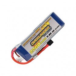 Overlander Supersport 2200mAh 2S 7.4V 35C LiPo Battery with Deans Plug - OL-2566