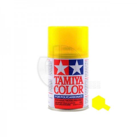 Tamiya PS-42 Translucent Yellow 100ml Polycarbonate Spray Paint - 86042