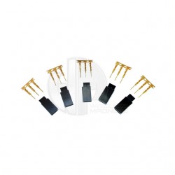 Logic RC Futaba Female Socket Set with Gold Pins (5 Pack) - FS-FUTF-05