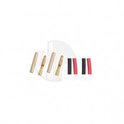 Logic RC 2.0mm Gold Connector with Heat Shrink (2 Pairs) - FS-GC02-02