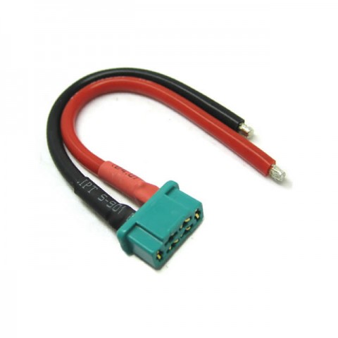 Etronix Male MPX Connector with 10cm 14AWG Silicone Wire - ET0622