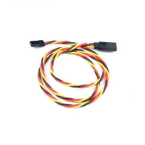 Etronix 22AWG 45cm Twisted Servo Extension Wire Lead with JR Connector - ET0736J