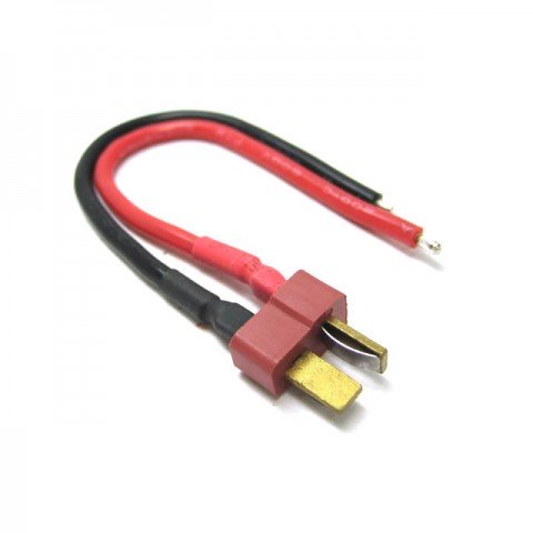 Etronix Male Deans Connector with 10cm 14AWG Silicone Wire - ET0620