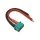 Etronix Male MPX Connector with 10cm 14AWG Silicone Wire - ET0622