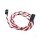 Etronix 22AWG 45cm Twisted Servo Extension Wire Lead with Futaba Connector - ET0736