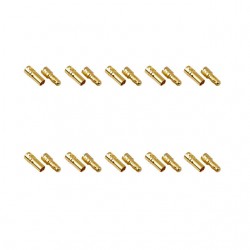 Overlander High Quality 3.5mm Gold Connectors (10 Pairs) - OL-2144