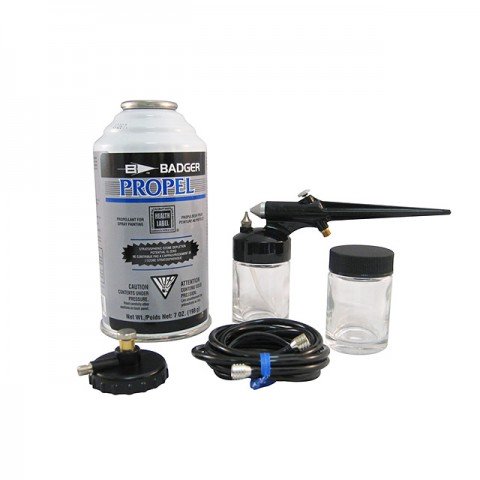 Badger Airbrush Model 250-3 Basic Spray Gun with Propellant for Paints, Enamels, Lacquers etc - BA2503