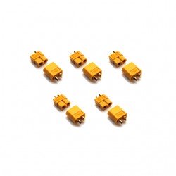 Overlander XT60 Male and Female Precision Profile Connector 60A-80A (Pack of 5 Pairs) - OL-1836