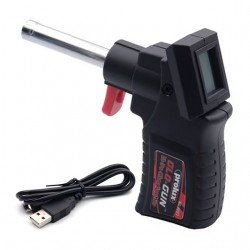 Prolux LiPo Powered Glow Plug Ignitor Gun with LCD Indicator and USB Charging Cable - PX2207A