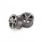 Traxxas 1/16 E-Revo Black Chrome Gemini Wheels (Set of 2) - TRX7172A