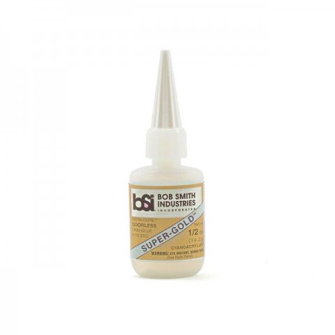 Bob Smith Industries Super-Gold Foam Safe 1/2oz Thin CA Glue - BSI121