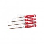 EDS Racing Imperial Hex Screw Driver Set .050x60mm/.063/.078/.093x120mm (Set of 4) - ED110882