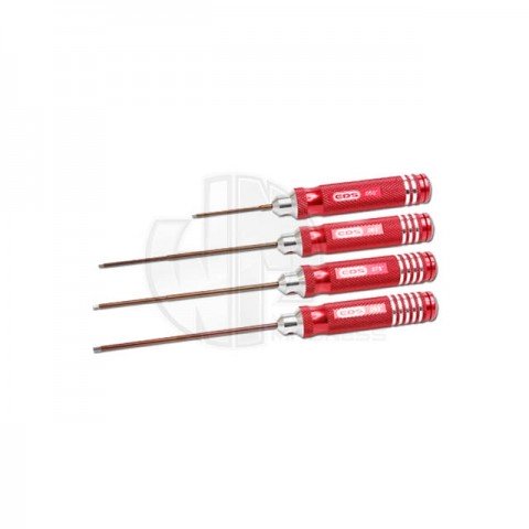 EDS Racing Imperial Hex Screw Driver Set .050x60mm/.063/.078/.093x120mm (Set of 4) - ED110882