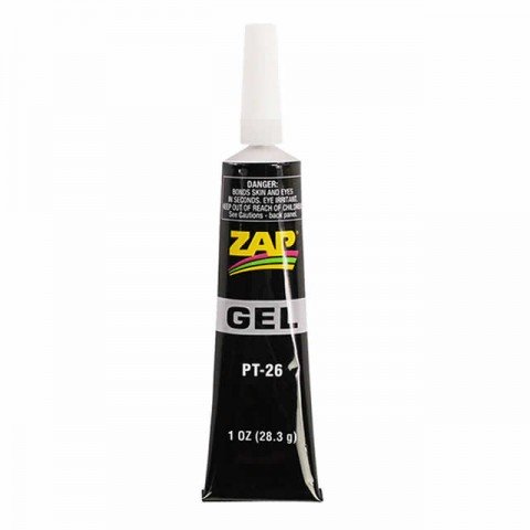 ZAP PT26 Adhesive Tube GEL CA Glue No Drip Suck Back Tube (1oz, 28.3g) - ZAPPT-26