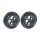 FTX 1/10 Front Buggy Wheel and Tyre Set 12mm Hex (Pack of 2 Black Wheels) - FTX6300B