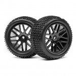 Maverick 1/10 Buggy 12mm Hex Wheel and Tyre Set (Pack of 2 Rear) - MV22769