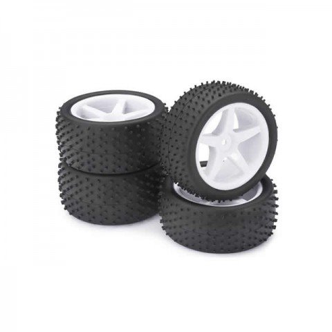 Absima 1/10 Buggy 5 Spoke Dirt 12mm Wheel and Tyre Front and Rear (Set of 4 Wheels) - ABS2500006 Absima 1/10 Buggy 5 Spoke Dirt 12mm Wheel and Tyre Front and Rear (Set of 4 Wheels) - ABS2500006