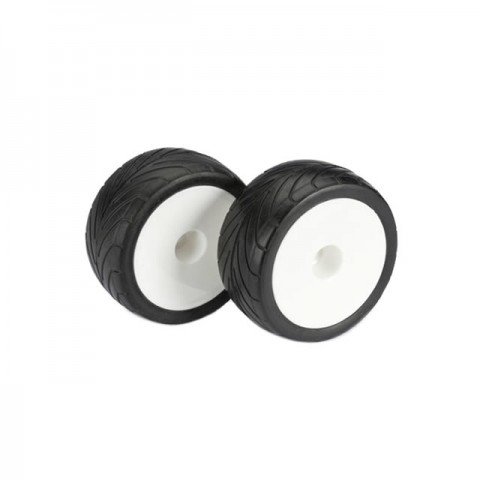 Absima 1/10 Buggy Dish Street 12mm Wheel and Tyre Set (Pack of 2 Rear Wheels) - ABS2500009