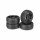 Absima 1/10 6 Spoke Wheel and Tyre Set On-Road Profile 12mm Hex Black (Pack of 4 Wheels) - ABS2510003