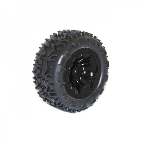 FTX Carnage 1/10 Mounted Wheels and Tyres 12mm Hex (Pack of 2 Black) - FTX6310B