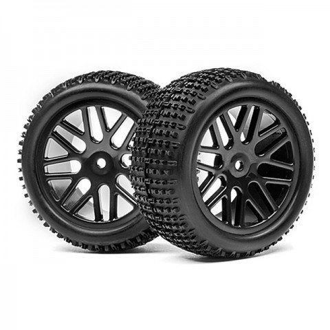 Maverick 1/10 Buggy 12mm Hex Wheel and Tyre Set (Pack of 2 Rear) - MV22769