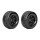 Roapex 1/10 TRIGGER Short Course Truck Tyre on Black Wheels 12mm Hex (Pack of 2) - R1001B