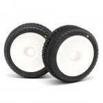 TPro Keylock Medium Soft (XR-T2) Pre-mounted 1/8th Buggy Tyres and Wheels - TP-3305-03-T2