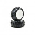 Schumacher 1/10 Buggy Rear Mini Spike Cat Pre-Glued Pin Fit Wheel and Tyres Yellow (Pack of 2) - U6740