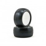 Schumacher 1/10 4WD Buggy Rear Mini Pin Pre-Glued Pin Fit Wheel and Tyres Yellow (Pack of 2) - U6742