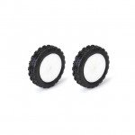 Schumacher 1/10 2WD Cut Stagger Front Slim Wheel and Tyres Yellow Bearing Fit (Pack of 2) - U6760