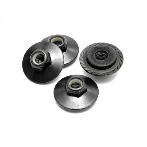HPI Black Flanged Lock Nut M5x8mm (Set of 4) - Z680 HPI Black Flanged Lock Nut M5x8mm (Set of 4) - Z680