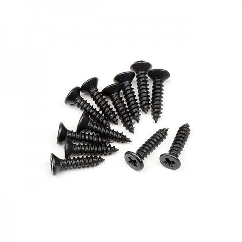 HPI TP Flat Head Screw M2.6x12mm (12 Screws) - 101273