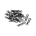 HPI 6mm Black Body Clip (20 Clips) - 75106 