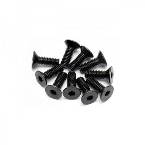 HPI Flat Head Screw M4x12mm Hex Socket (Pack of 10 Screws) - 94530 HPI Flat Head Screw M4x12mm Hex Socket (Pack of 10 Screws) - 94530