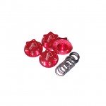 Answer RC Lightweight Red Locking Wheel Nut 1mm Thread (4 Nuts and 8 O-Rings) - ANSWN0100-R