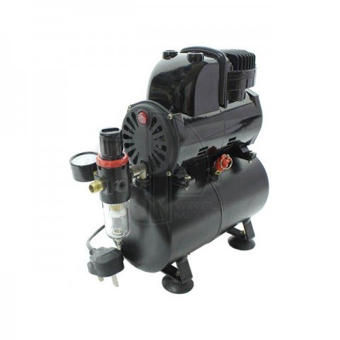 Badger 1100 High Quality Anti Pulsation Airbrush Compressor with 3 Litre Air Tank - BA1100