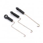 Blade mCP X and Blade mCPX V2 Servo Pushrod Set with ball link (3 Pushrods) - BLH3508