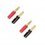 Logic RC 4mm Gold Banana Plugs (2 Pairs) - FS-BAN04-02