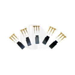 Logic RC Futaba Female Socket Set with Gold Pins (5 Pack) - FS-FUTF-05