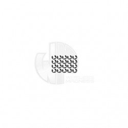 Simply RC 1.2mm E-Clip (Pack of 20 E-Clips) - SRC-40067