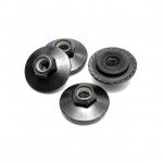 HPI Black Flanged Lock Nut M5x8mm (Set of 4) - Z680