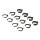 Absima Damper Parts Set 1mm/2mm/4mm for 1/10 (Pack of 12) - 2330001